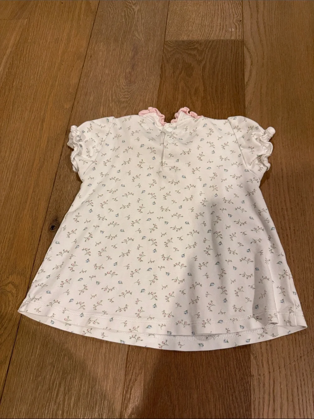Baby Bliss Pima Floral Peter Pan Blouse - 4